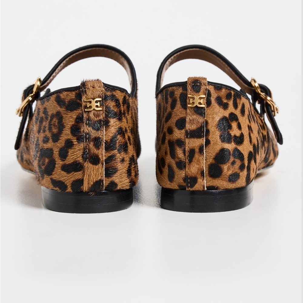 Sam Edelman Leopard Print Mary Jane Flats - Brown & Black - Picture 7 of 16